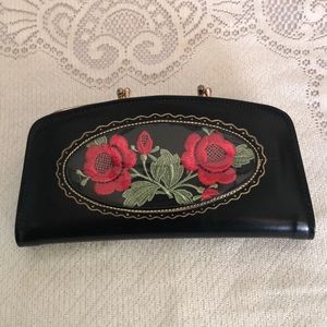 Vintage 1950s Originals Wallet with Flowers
